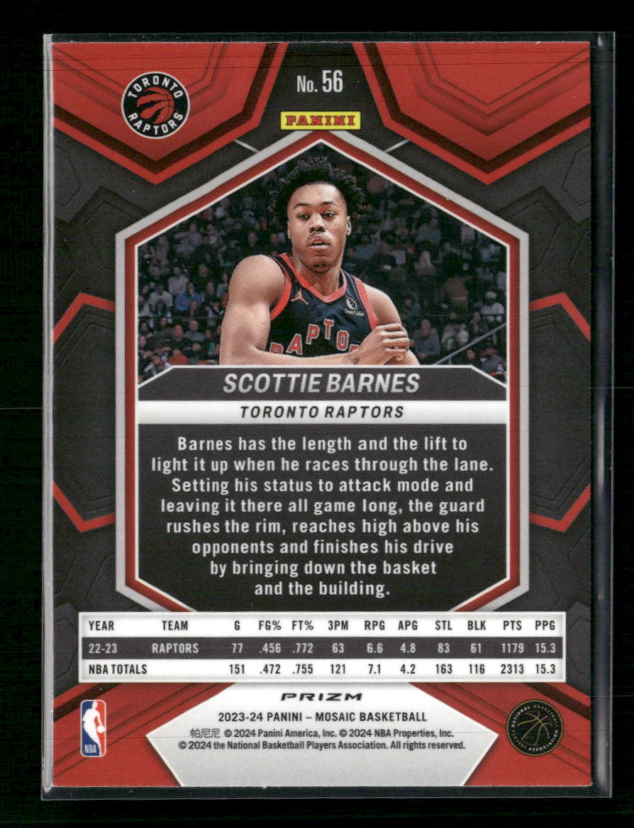 2023-24 Panini Mosaic Genesis Scottie Barnes #56
