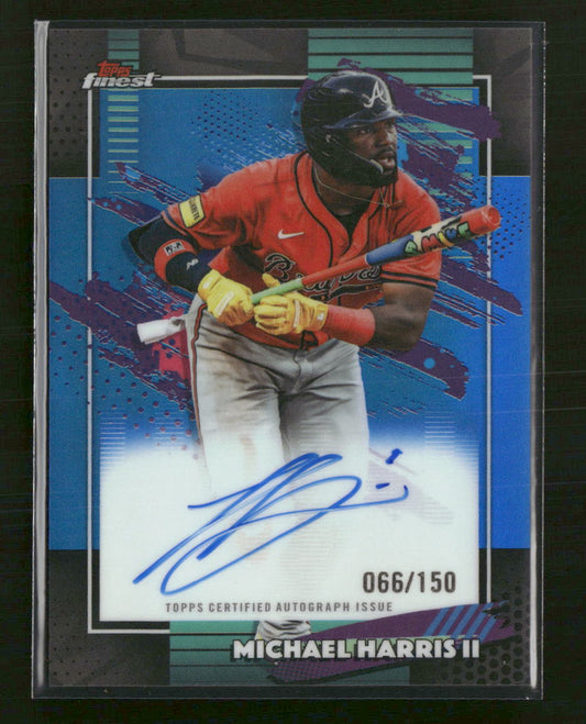 2026 Finest Finest Blue Refractors Michael Harris II #/150 Auto #FA-MH