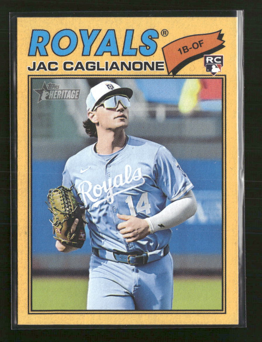2026 Topps Heritage Dark Yellow Jac Caglianone Rookie #136