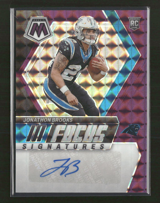 2024 Panini Mosaic In Focus Signatures Purple Jonathon Brooks #/49 Auto #IF-JBS