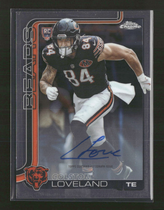 2025 Topps Chrome Chrome Rookie Colston Loveland Auto #RA-CL