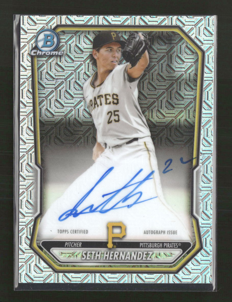 2026 Bowman Chrome Mojo Refractors Seth Hernandez Auto #BMA-SH