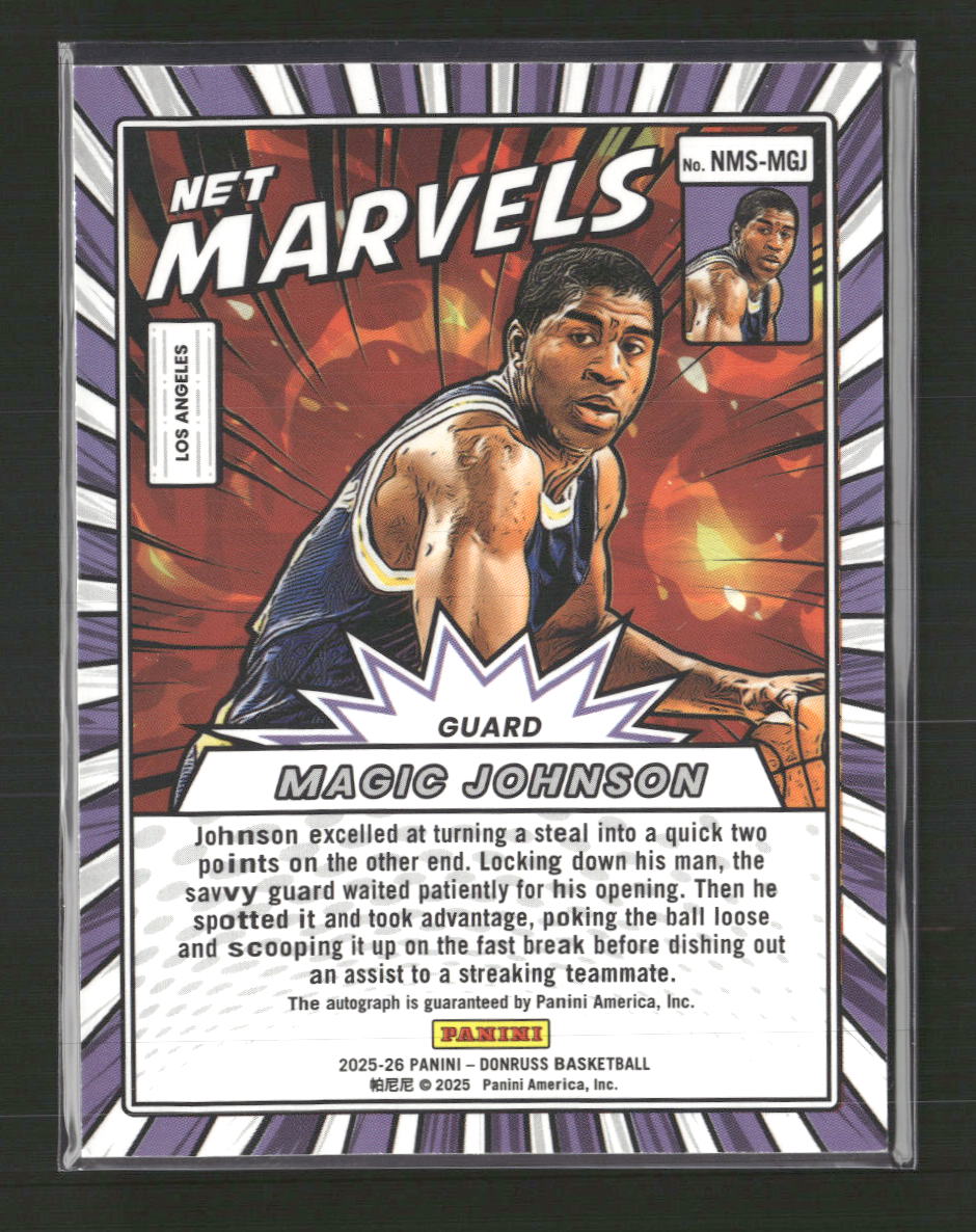 2025-26 Panini Donruss Net Marvels Scope #/25 Magic Johnson #NMS-MGJ