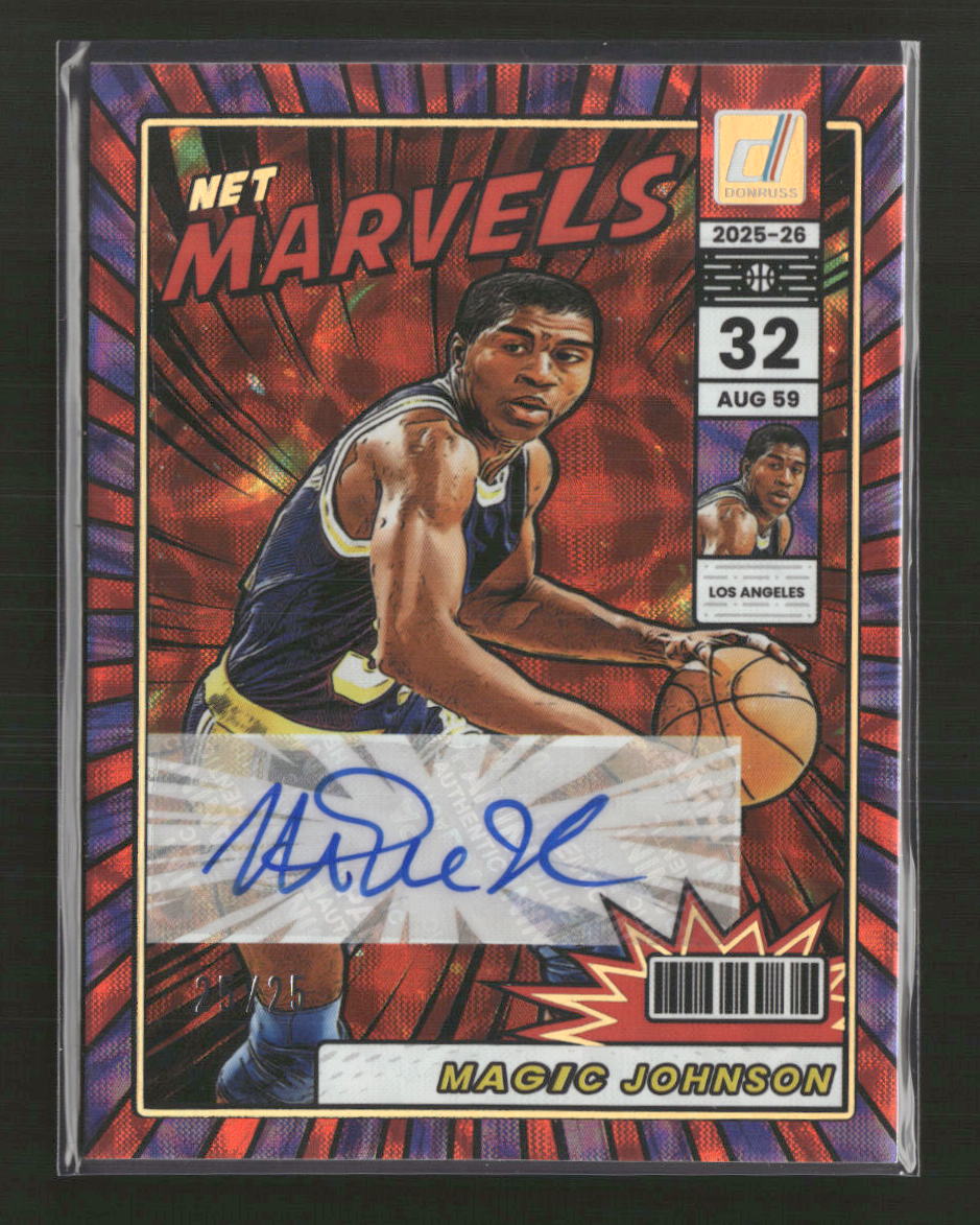 2025-26 Panini Donruss Net Marvels Scope #/25 Magic Johnson #NMS-MGJ