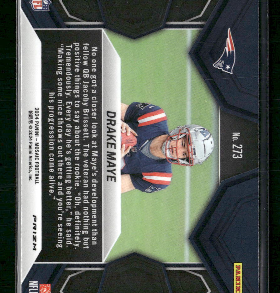 2024 Panini Mosaic Mosaic Camo Pink Drake Maye #273