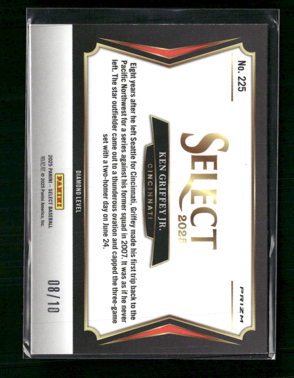 2025 Panini Select Gold Ice Prizms Ken Griffey Jr. #/10 #225
