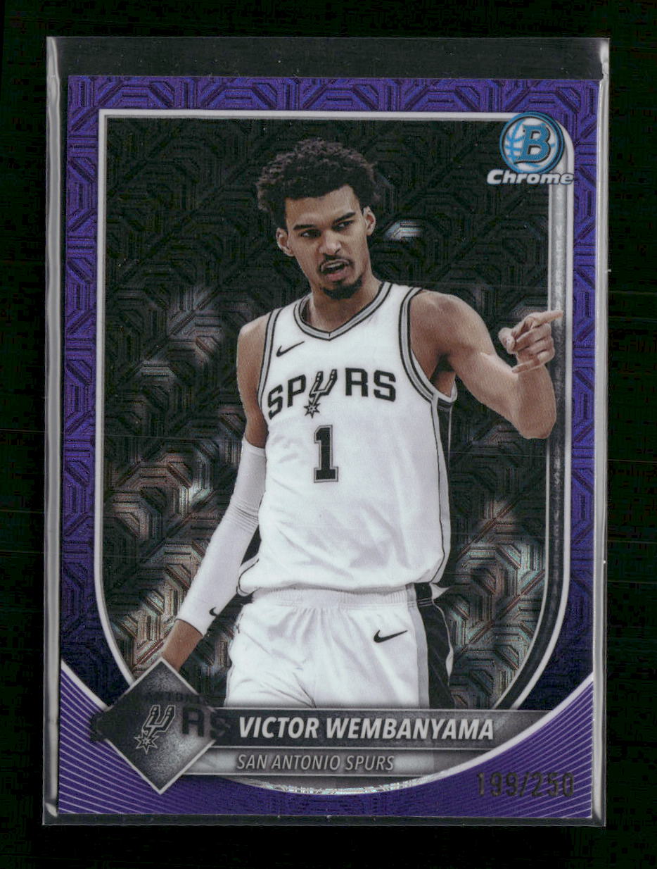 2025-26 Bowman Chrome Purple Mojo Refractors Victor Wembanyama #/250 #BCV-143