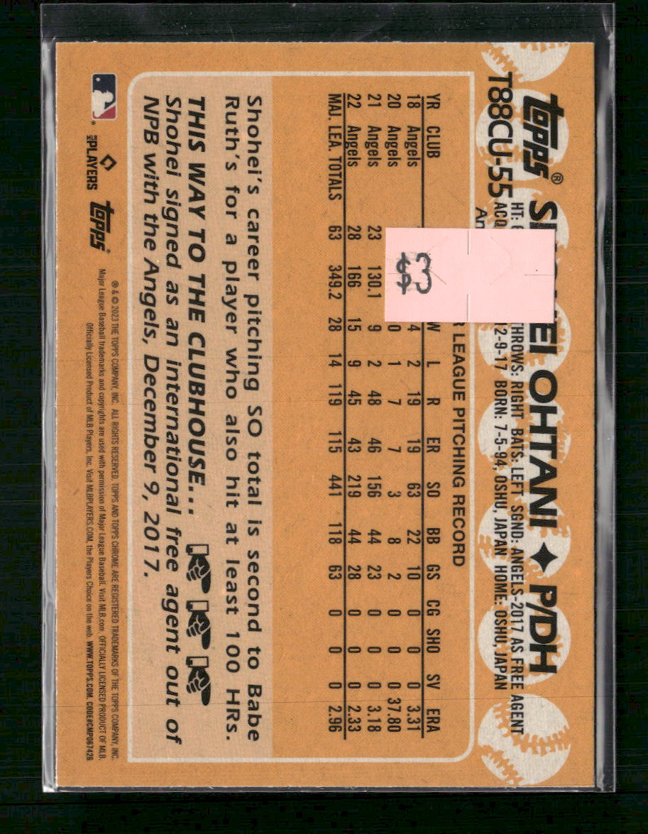 2023 Topps Update 35th Anniversary Chrome Shohei Ohtani #T88CU-55