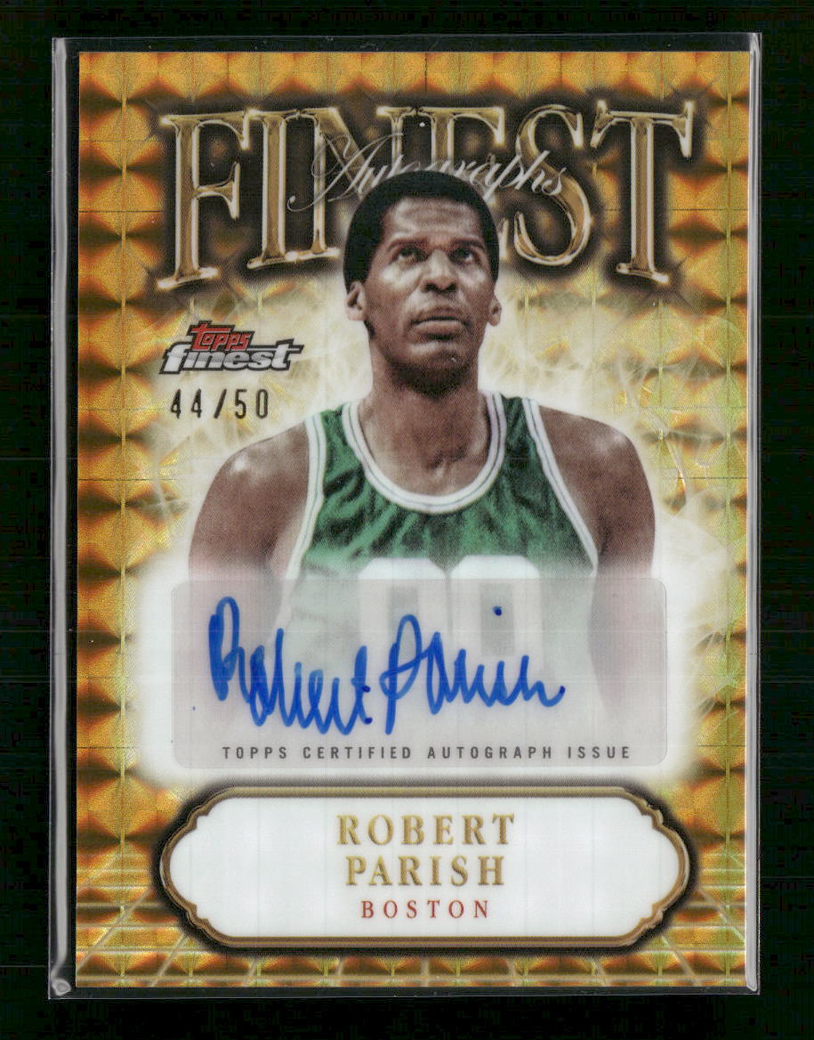 2024-25 Finest Gold Geometric Refractor Robert Parish #/50 Auto #FA-RP