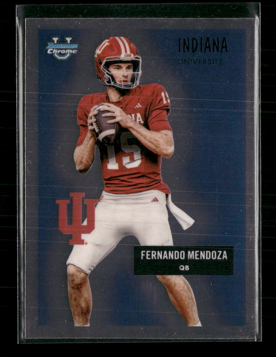 2025 Bowman University Chrome 1955 Bowman Football Fernando Mendoza #55AV-19