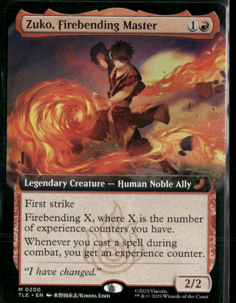 Avatar:TLA Eternal-Legal Zuko, Firebending Master (Extended Art) #200