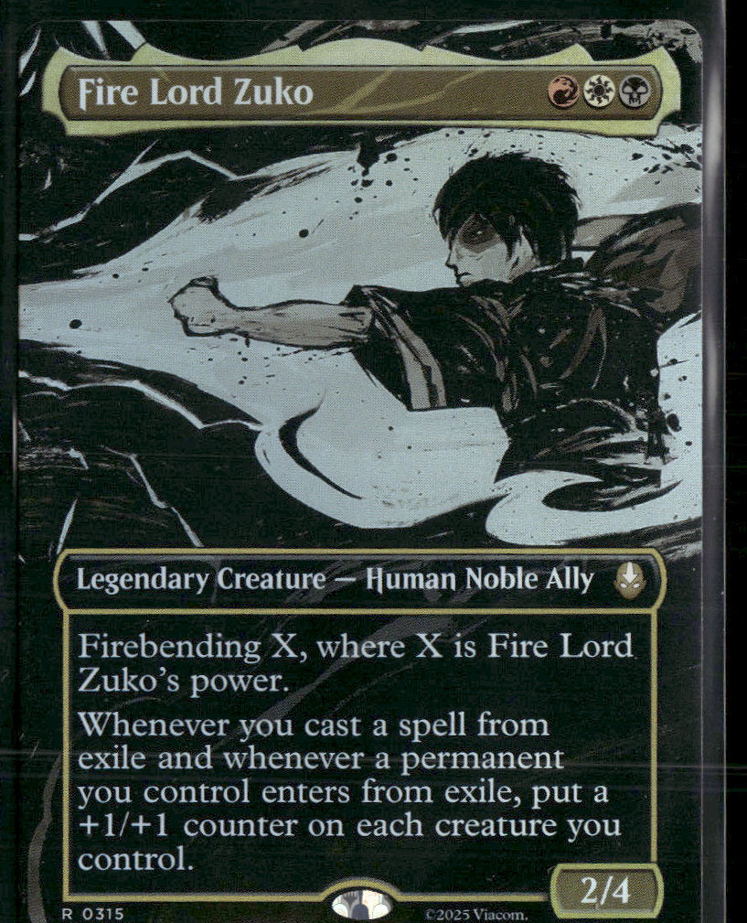 Avatar: The Last Airbender Fire Lord Zuko (Borderless) #315