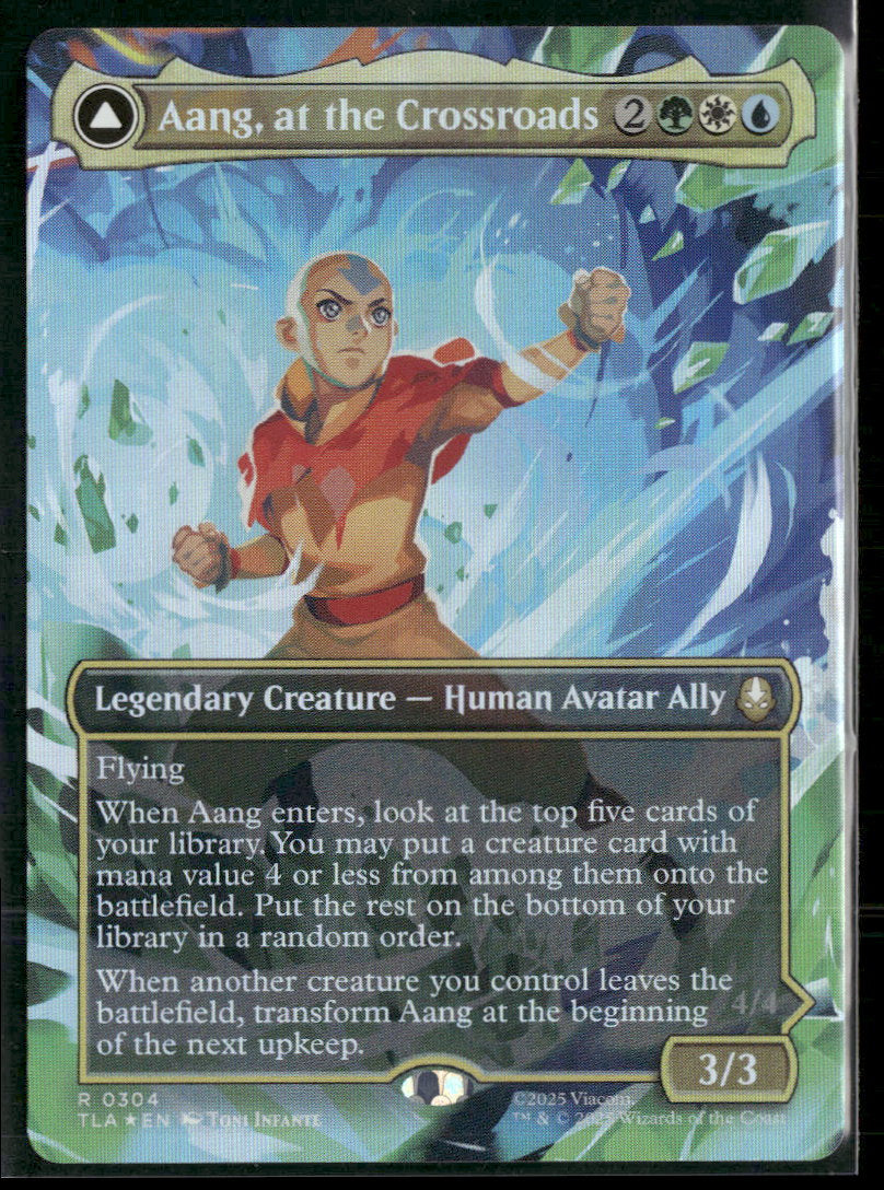 Avatar: The Last Airbender Aang, at the Crossroads (Borderless) #304