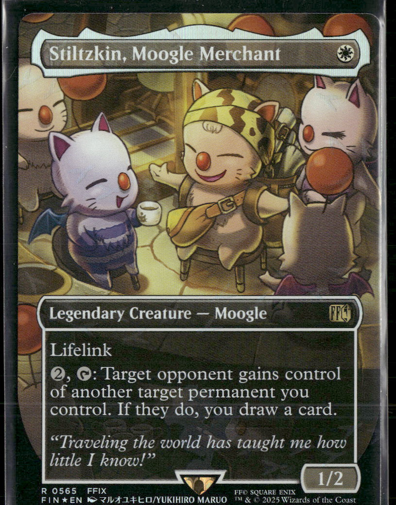 FINAL FANTASY Stiltzkin, Moogle Merchant (Borderless) (Chocobo Track Foil) #565