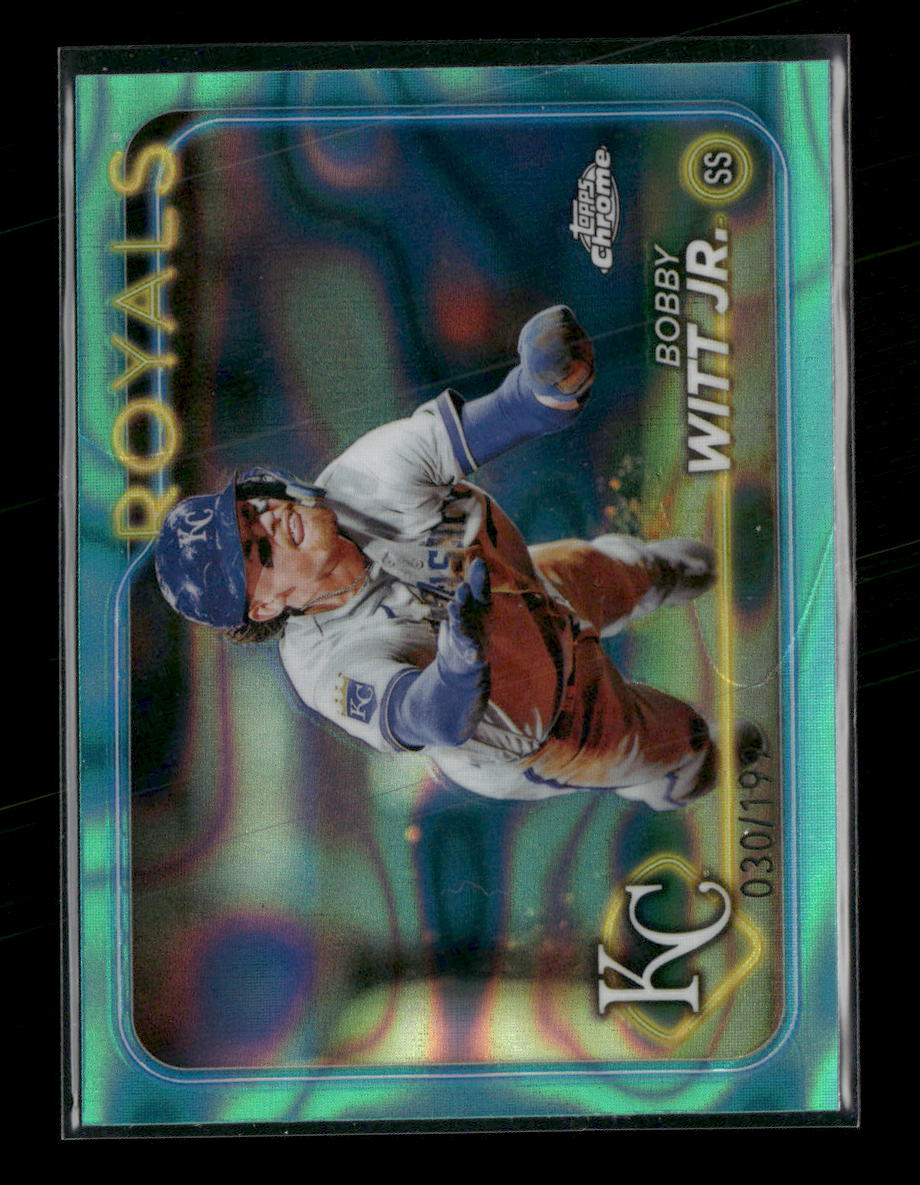 2024 Topps Chrome Aqua Lava Refractors Bobby Witt Jr. #/199 #120