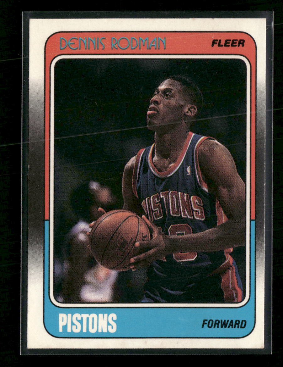 1988-89 Fleer Dennis Rodman RC #43
