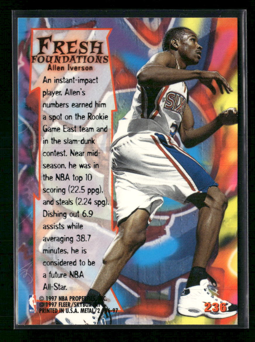1996-97 Metal Allen Iverson RC #236