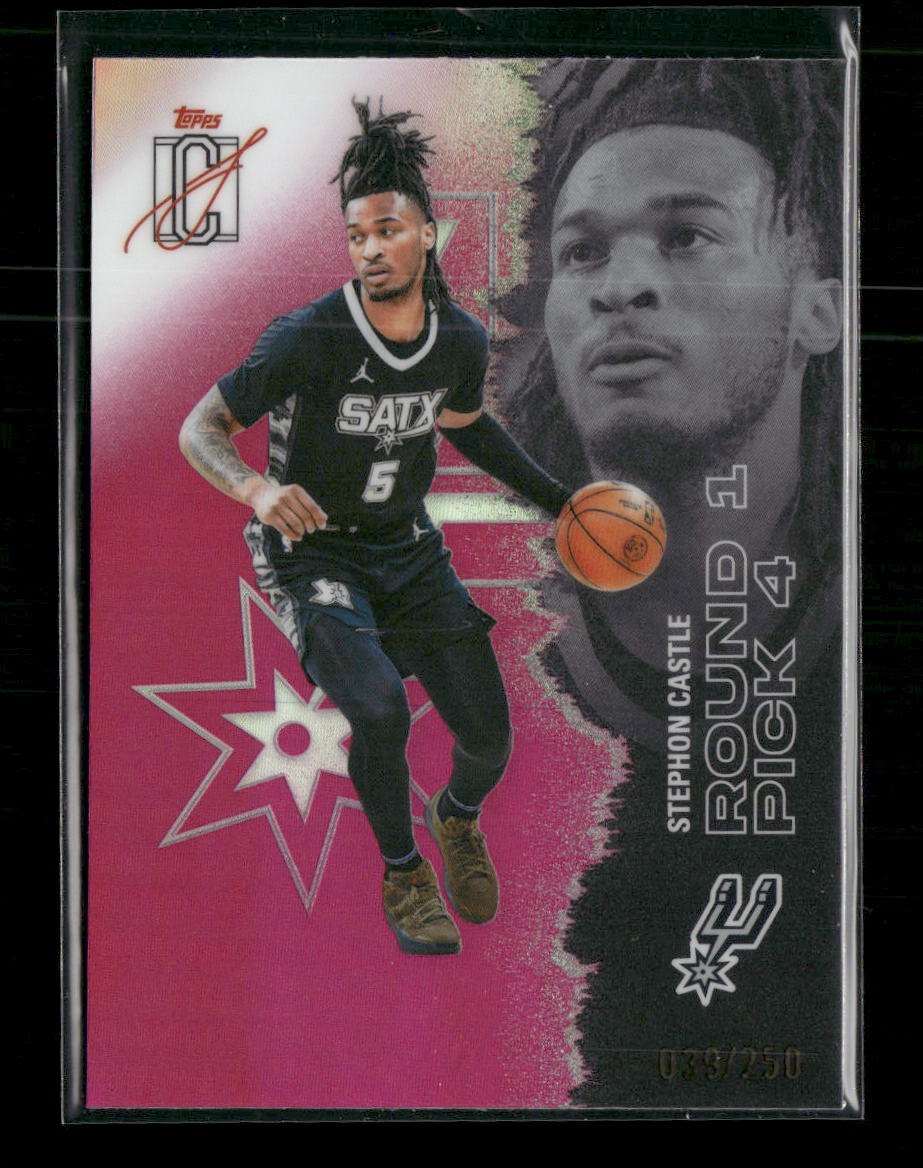 2025-26 Topps Signature Class Chrome Magenta Refractors Stephon Castle #/250 #53