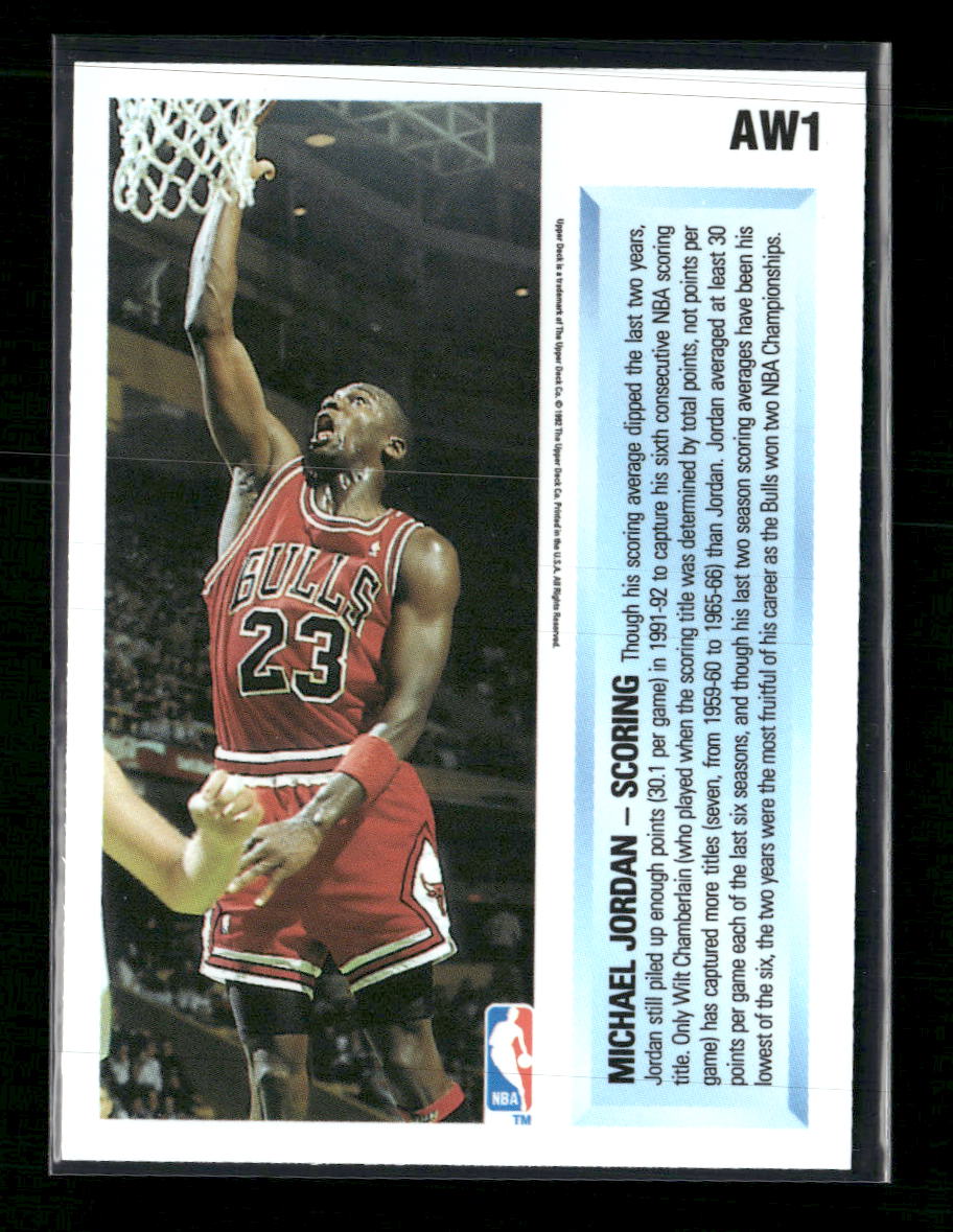 1992-93 Upper Deck Award Winner Holograms Michael Jordan #AW1
