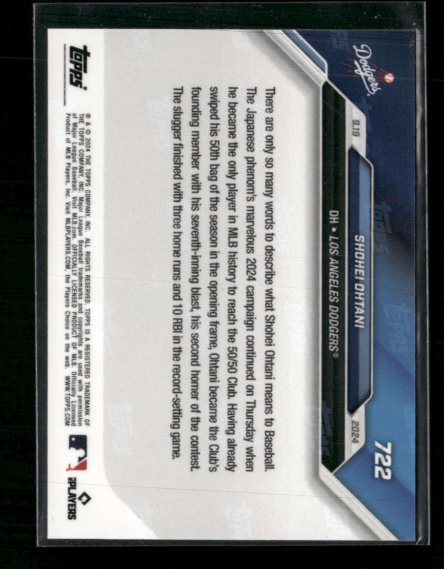 2024 Topps Now Shohei Ohtani #722