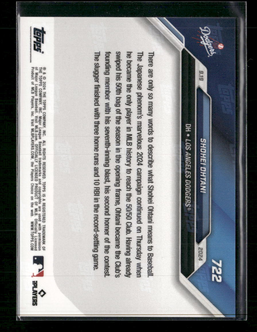 2024 Topps Now Shohei Ohtani #722