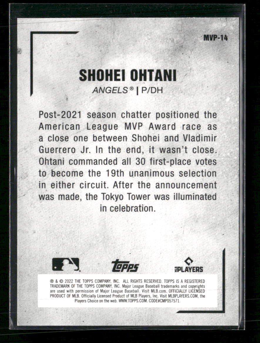 2022 Topps Japan Edition MVP Shohei Ohtani #MVP-14