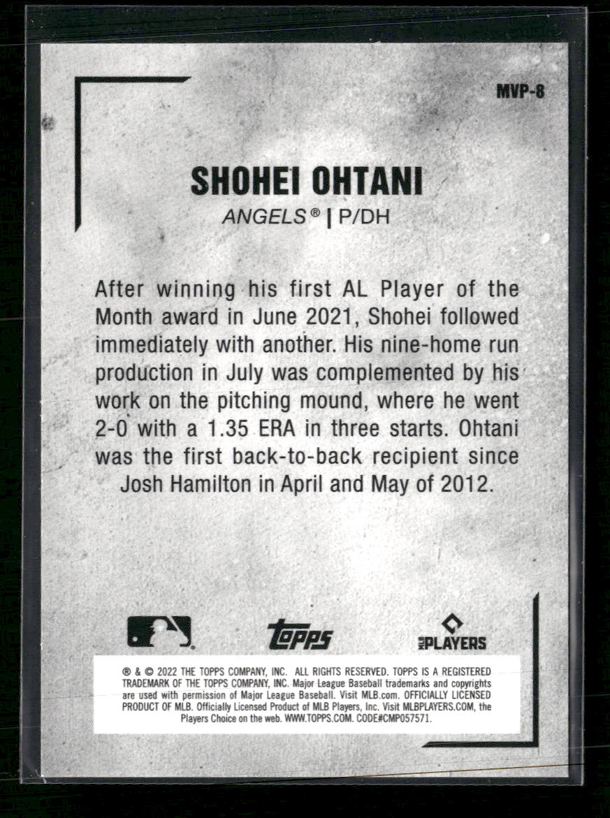 2022 Topps Japan Edition MVP Shohei Ohtani #MVP-8