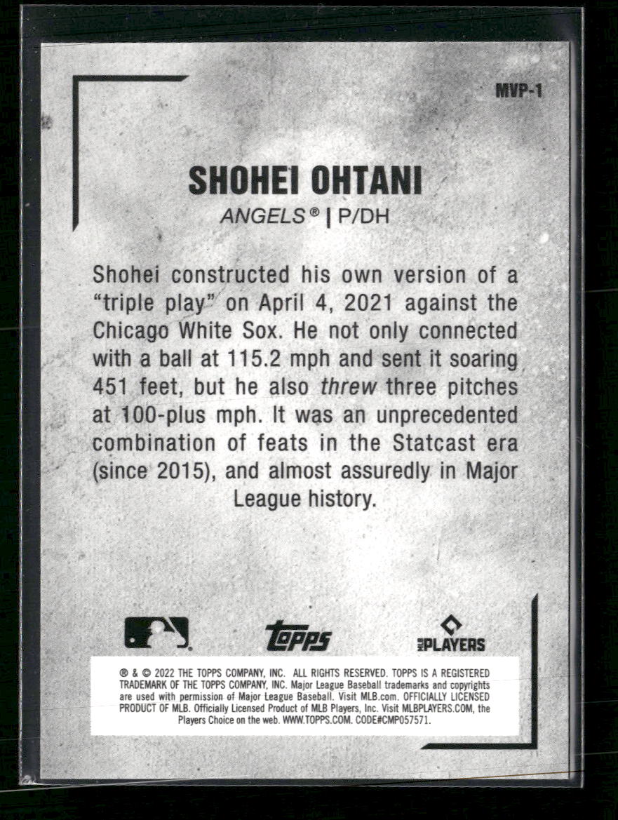 2022 Topps Japan Edition MVP Shohei Ohtani #MVP-1
