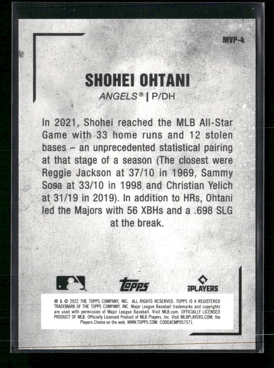 2022 Topps Japan Edition MVP Shohei Ohtani #MVP-4