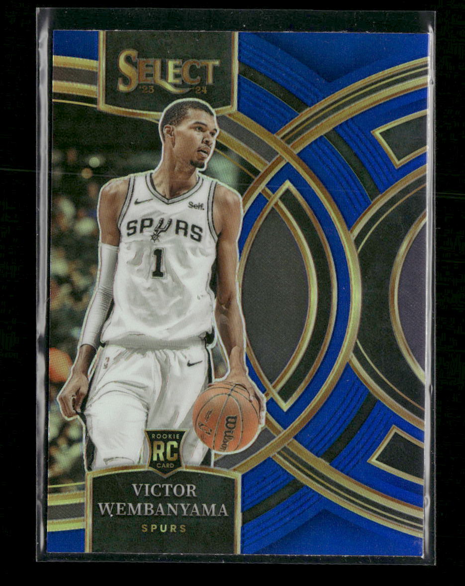 2023-24 Panini Select Blue Prizms Victor Wembanyama RC #121
