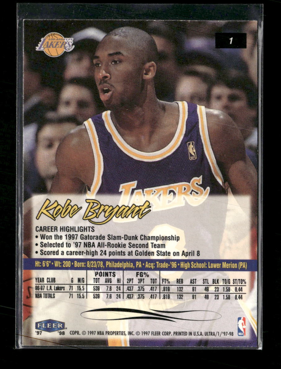 1997-98 Ultra Kobe Bryant #1