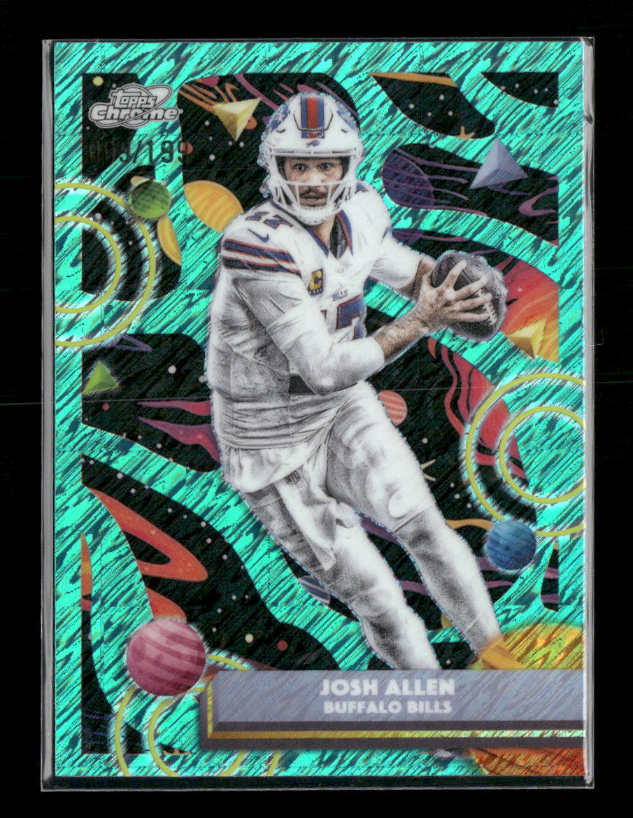2025 Topps Chrome Cosmic Aqua Equinox Refractor Josh Allen #/199 #10