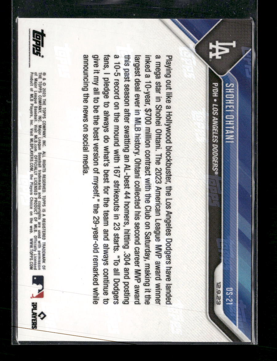 2023-24 Topps Now Off-Season Shohei Ohtani #OS-21