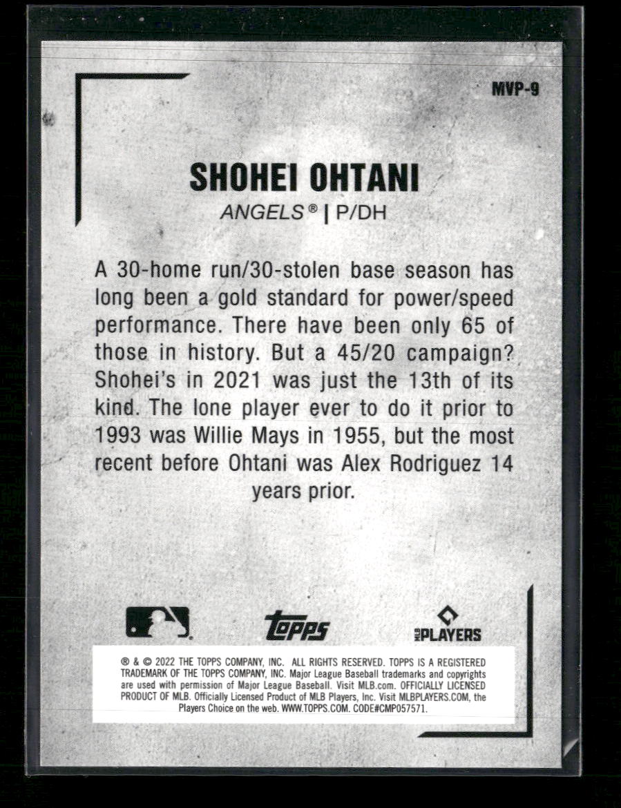 2022 Topps Japan Edition MVP Shohei Ohtani #MVP-9