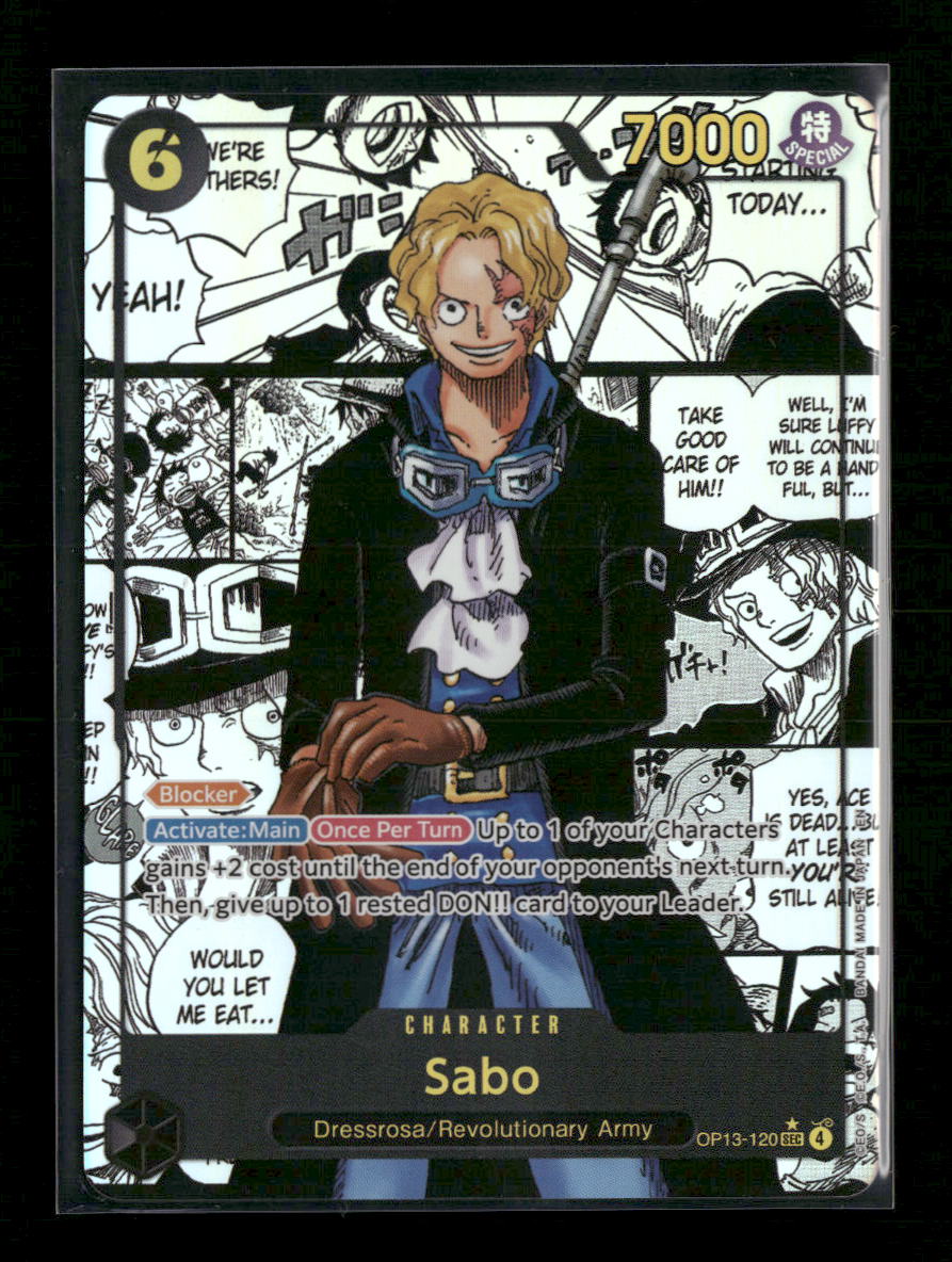 Carrying On His Will Sabo (120) (Super Alternate Art) #OP13-120