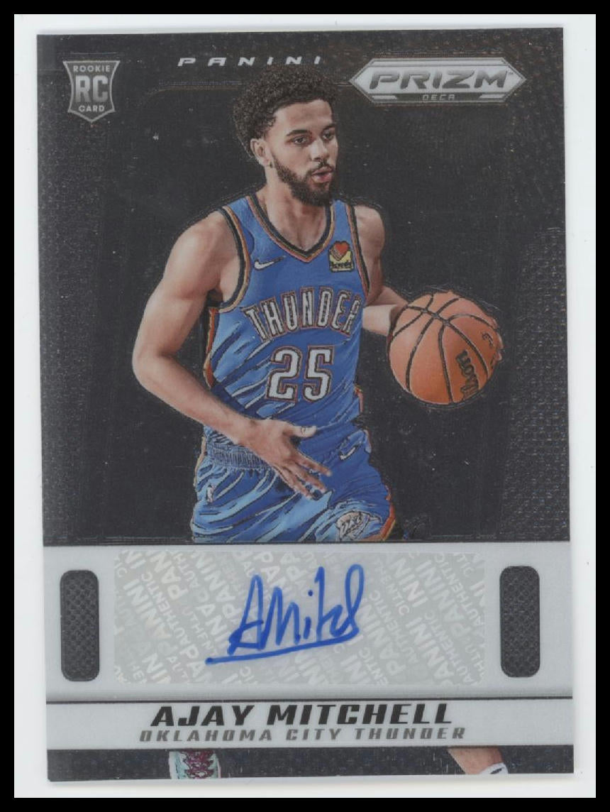 2024-25 Panini Prizm Deca Signatures Ajay Mitchell AU #PDS-AJA