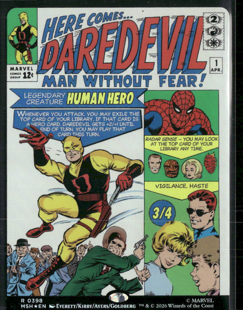 Marvel Super Heroes Daredevil, Man Without Fear (Borderless) (0398) #398