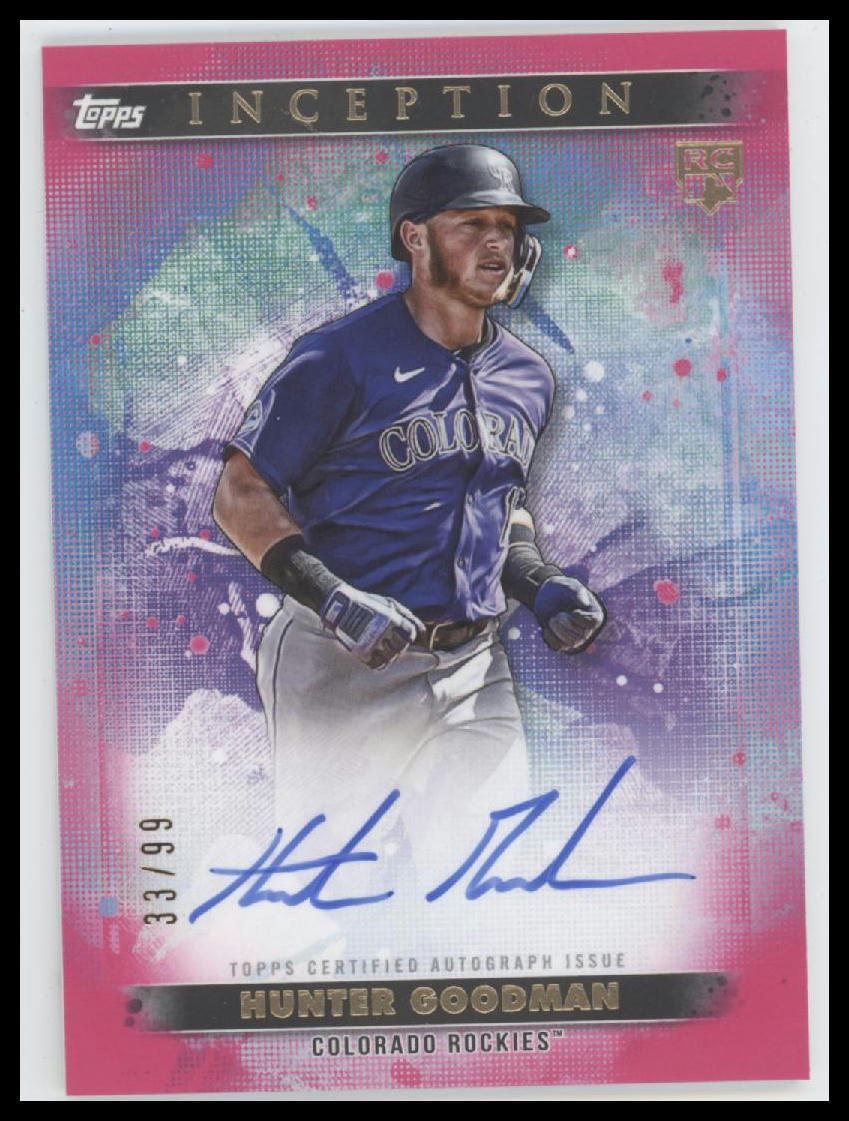 2024 Topps Inception Rookie Star Magenta #/99 Hunter Goodman AU #BRES-HG