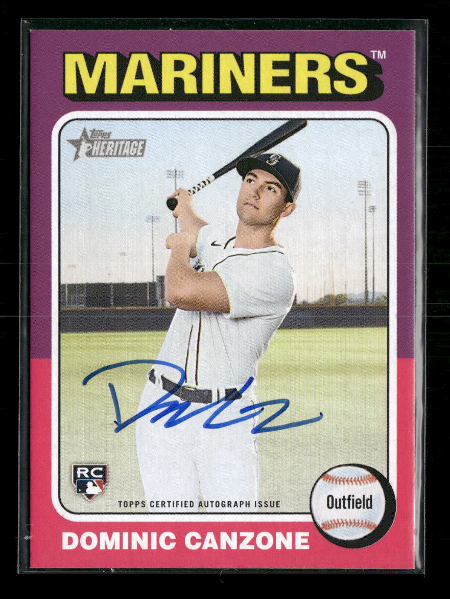 2024 Topps Heritage Real One Autographs Dominic Canzone AU #ROADC