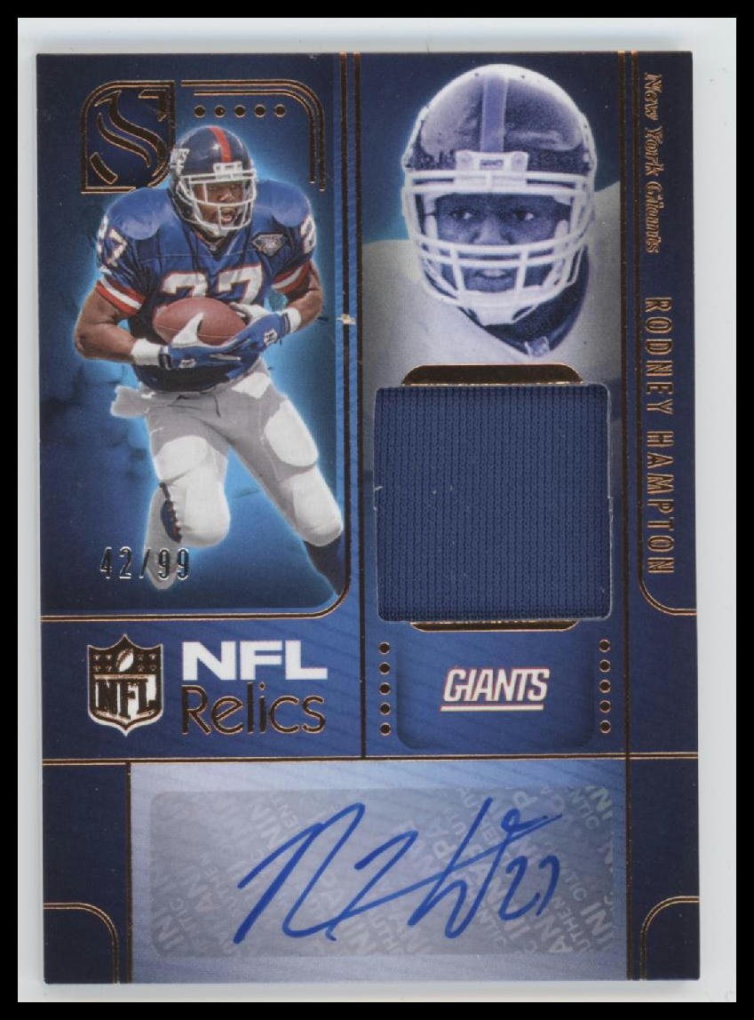 2025 Panini Silhouette NFL Relics Auto Bronze Rodney Hampton #/99 #NRA-RHN
