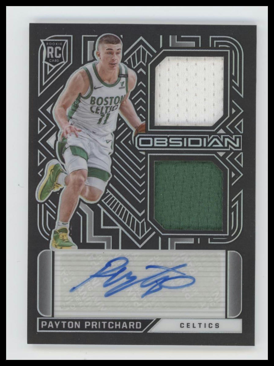 2020-21 Panini Obsidian Rookie Jersey Ink Payton Pritchard #/49 AU #RJI-PPR