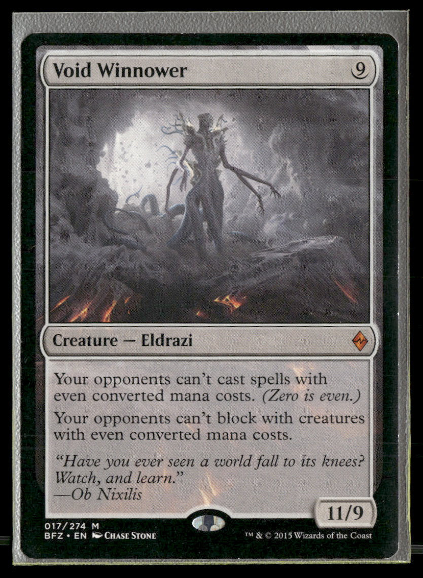 Battle for Zendikar Void Winnower #17