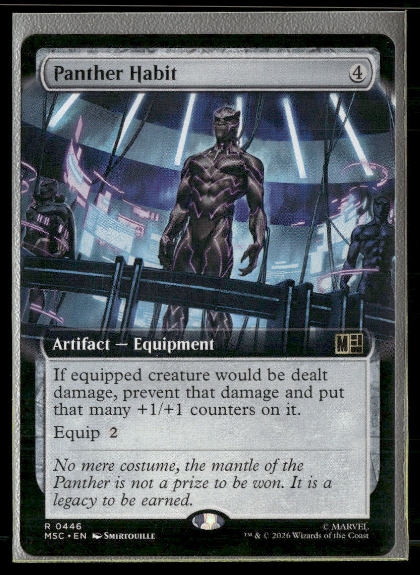 Commander: Marvel Super Heroes Panther Habit (Extended Art) #446