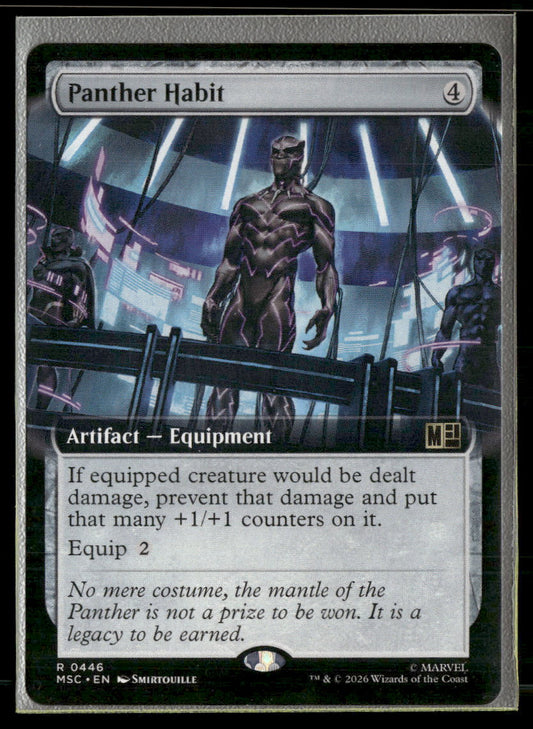Commander: Marvel Super Heroes Panther Habit (Extended Art) #446