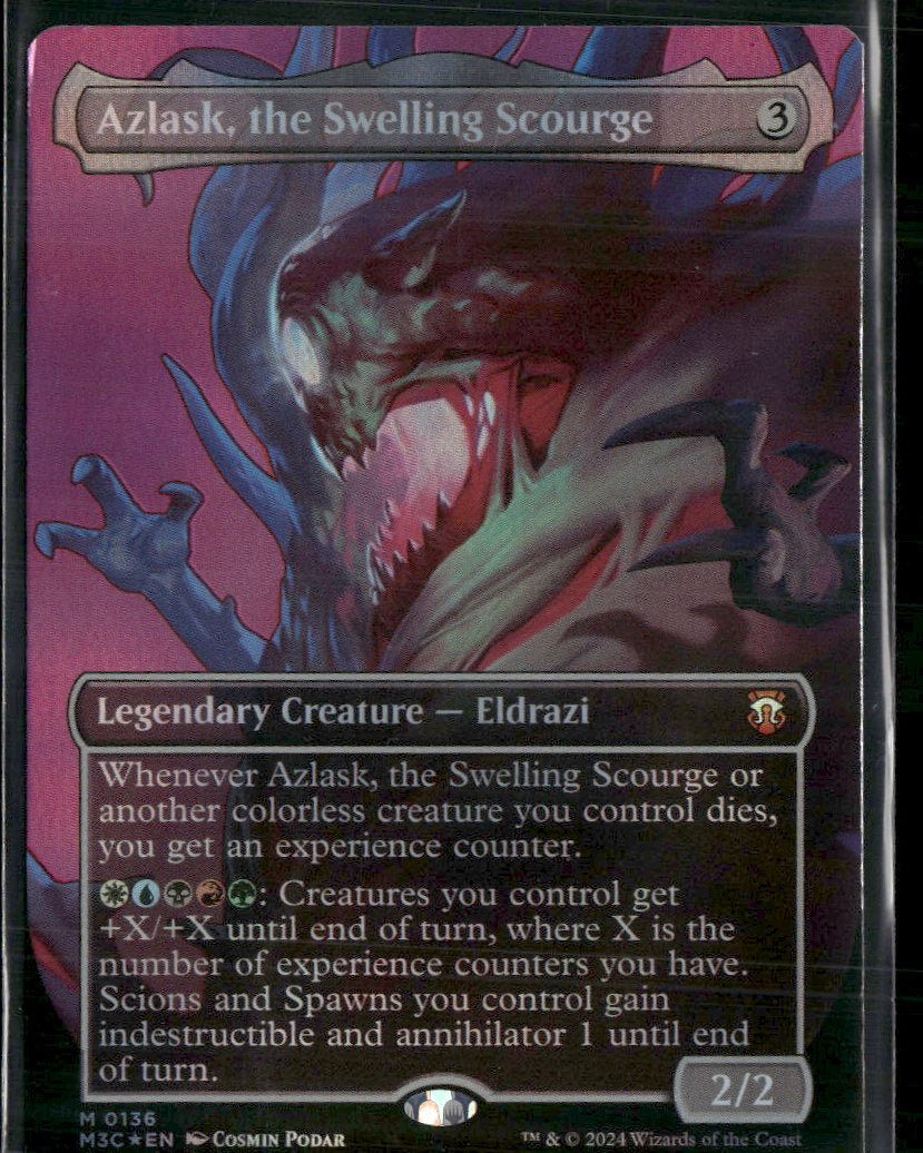 Commander: MH3  Azlask, the Swelling Scourge (Borderless) (Ripple Foil) #136