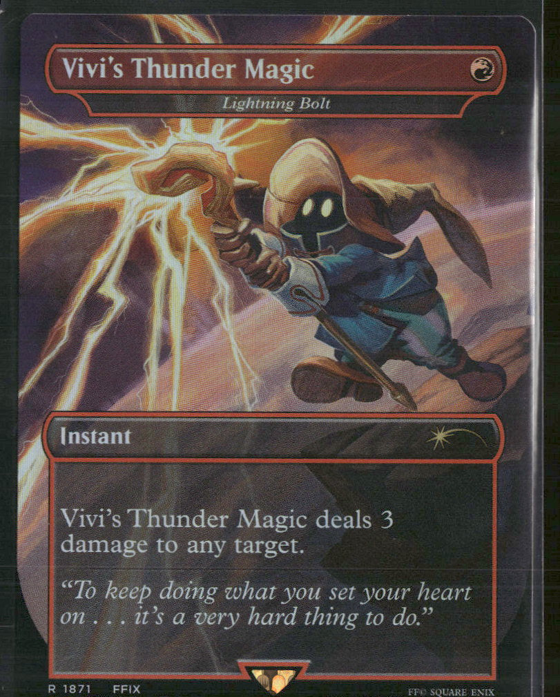 Vivi's Thunder Magic Lightning Bolt (Rainbow Foil)  (SLD)