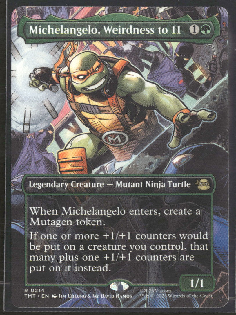 Teenage Mutant Ninja Turtles Michelangelo, Weirdness to 11 (Borderless) #214