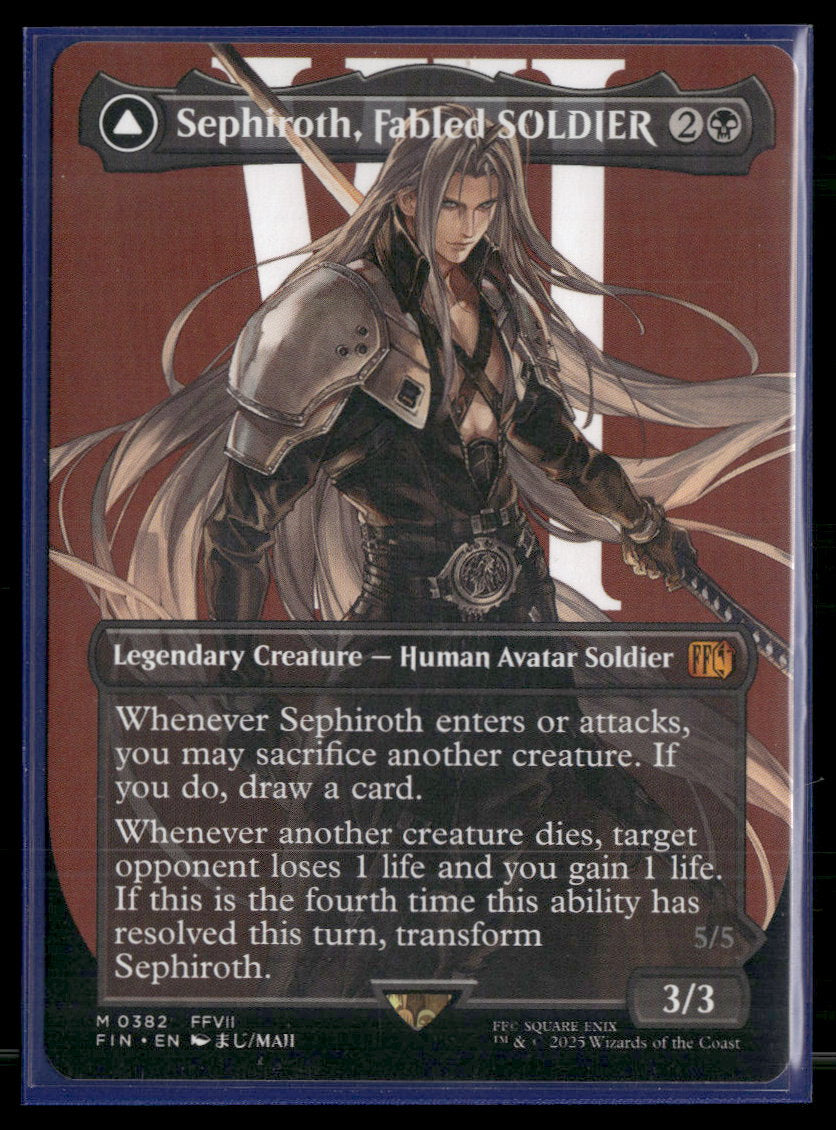 FINAL FANTASY Sephiroth, Fabled SOLDIER (0382) (Borderless) #382