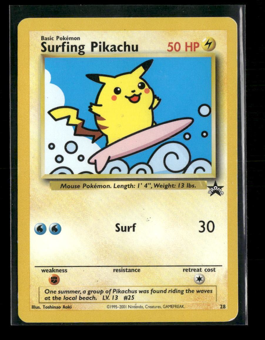 WoTC Promo Surfing Pikachu #28/53 *Damaged*