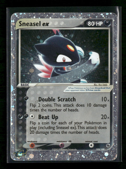 Ruby and Sapphire Sneasel ex #103/109 *Damaged*